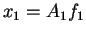 $ x_1=A_1f_1$