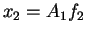 $ x_2=A_1f_2$